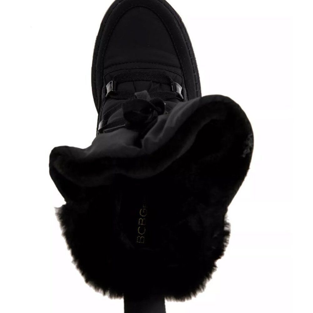 BCBGENERATION  Faux Fur Tagli Hiker Booties - Sz 8.5 - Black - Picture 4 of 8